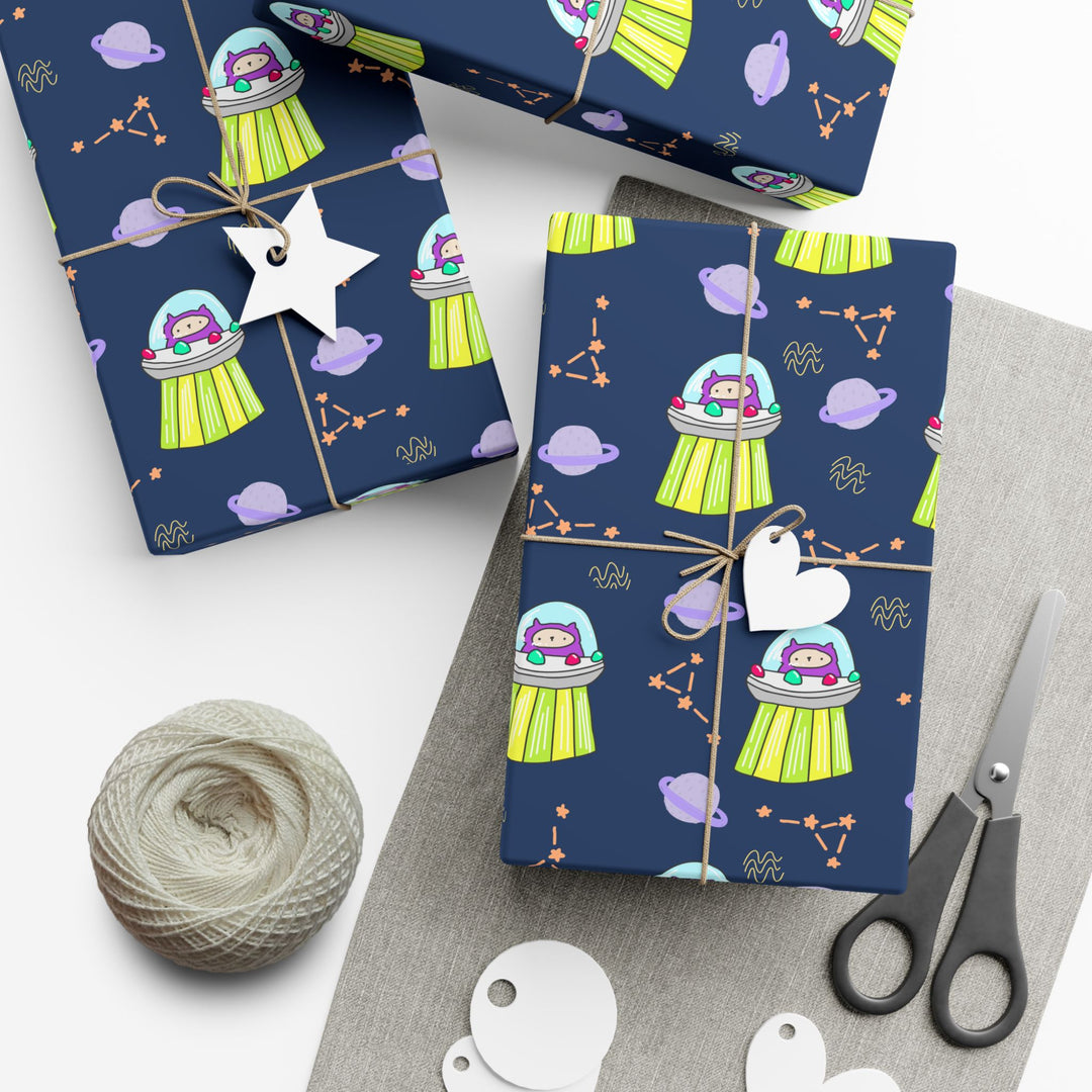 UFO Cat Gift Wrap