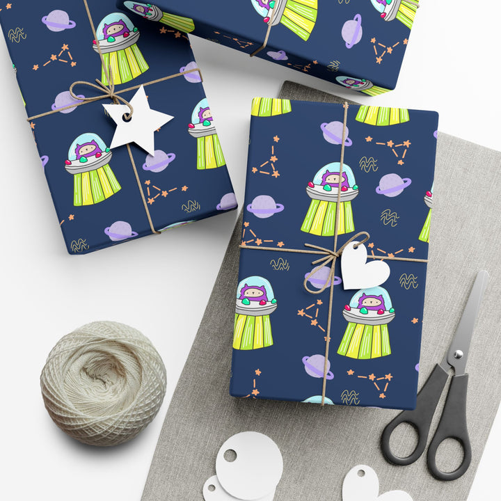 UFO Cat Gift Wrap