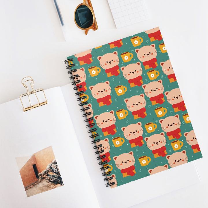 Cats in Scarves Spiral Notebook