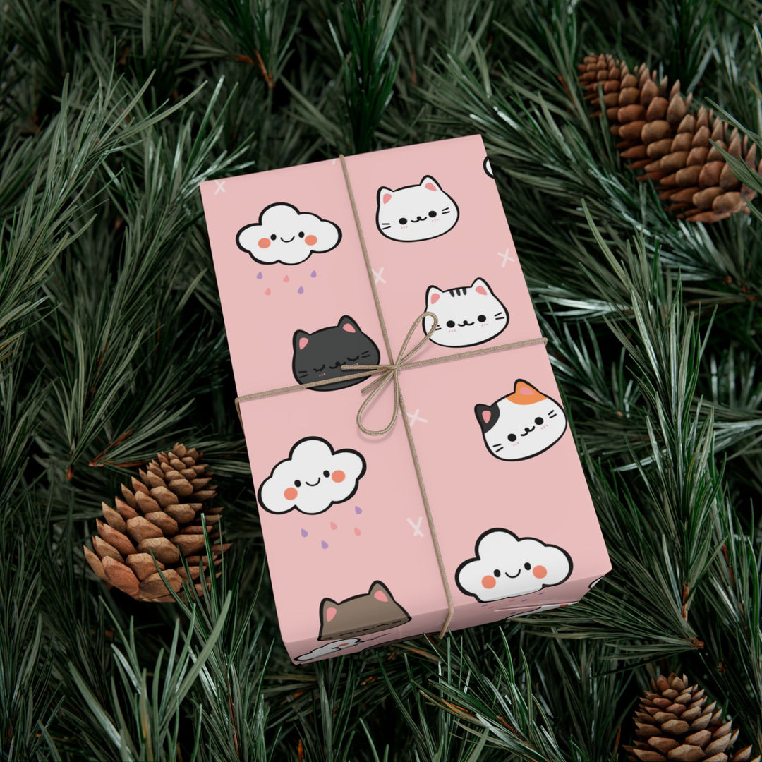 Rain Cloud Kitty Gift Wrap