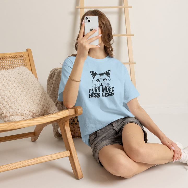 Purr More Hiss Less Cotton Tee