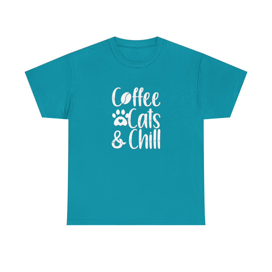Coffee Cats and Chill Cotton Tee
