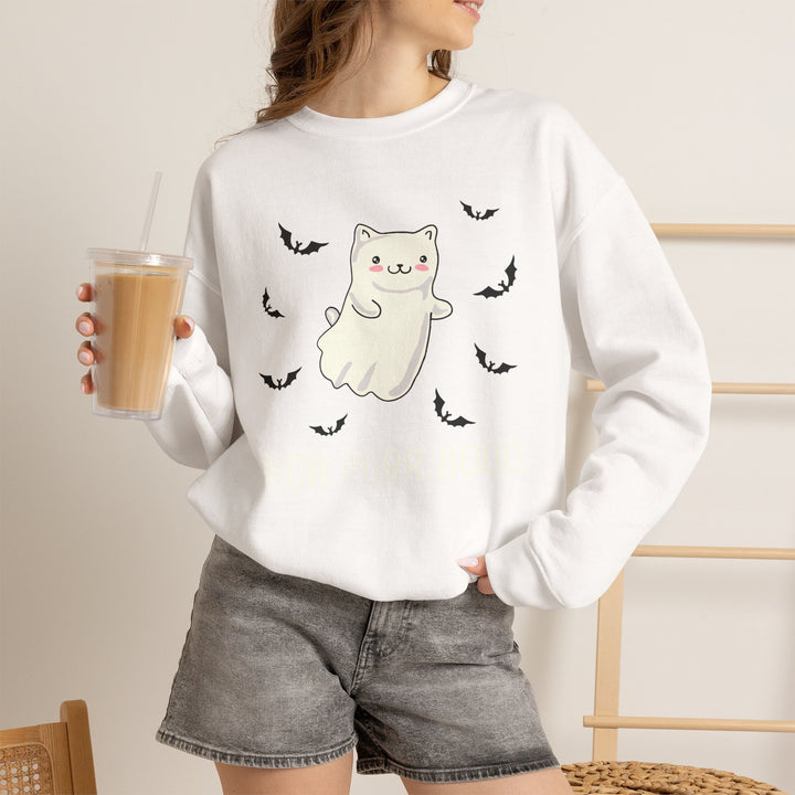 Meow. Purr. Boo. Unisex Crewneck Sweatshirt