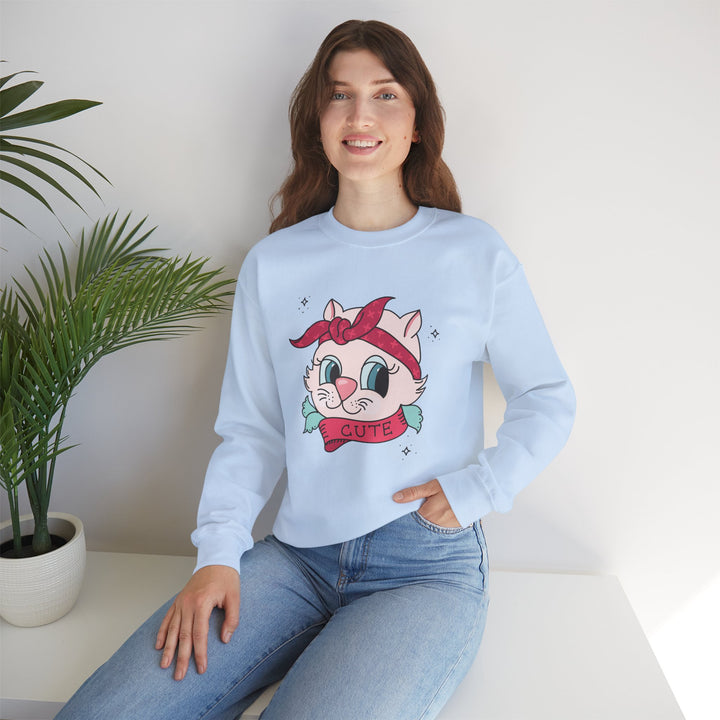 Tattoo Cat Crewneck Sweatshirt