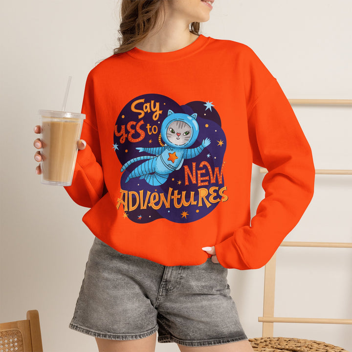 Adventure Kitty Crewneck Sweatshirt