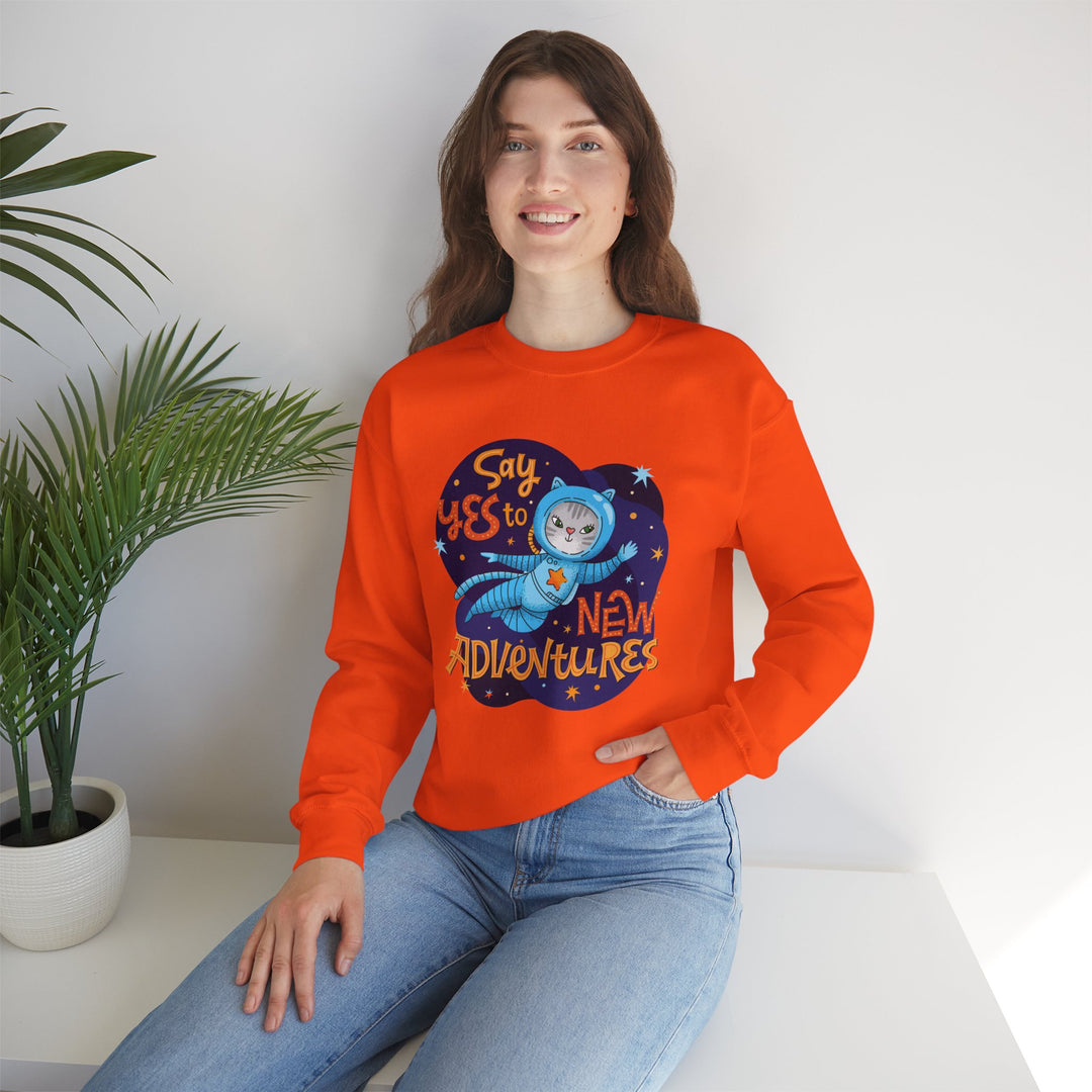 Adventure Kitty Crewneck Sweatshirt