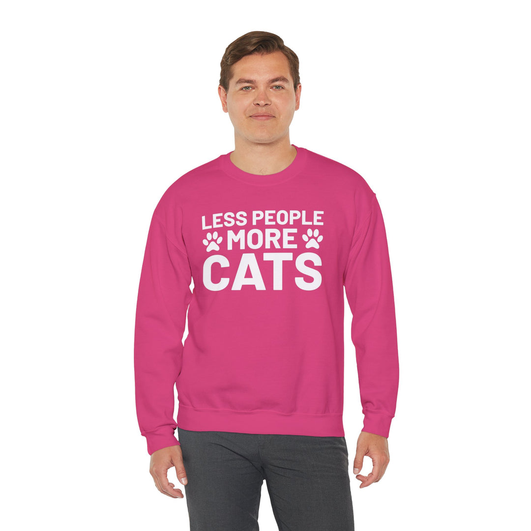 Less People More Cats Crewneck Sweatshirt