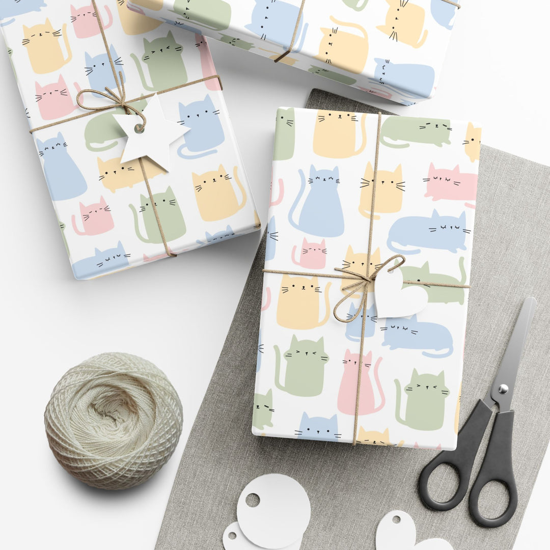 Pastel Cat Gift Wrap