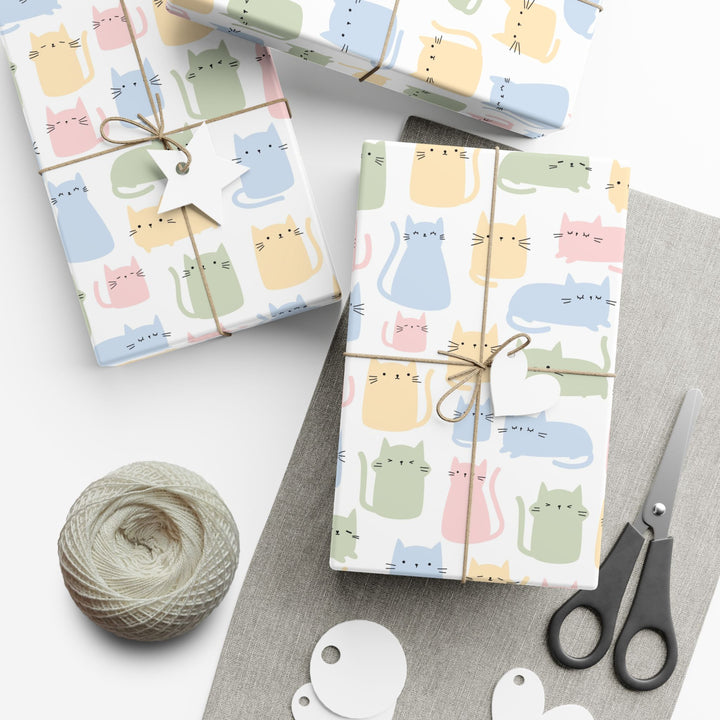 Pastel Cat Gift Wrap
