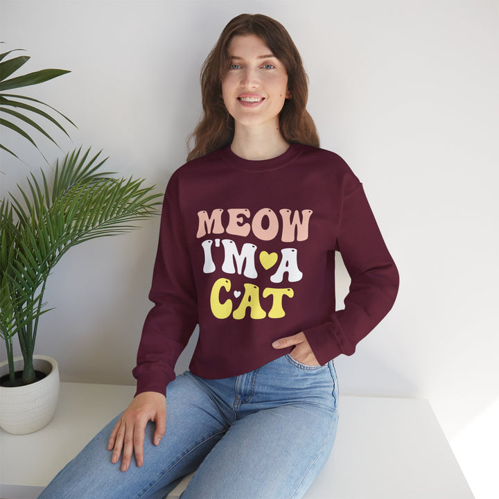 Meow I'm A Cat Unisex Crewneck Sweatshirt