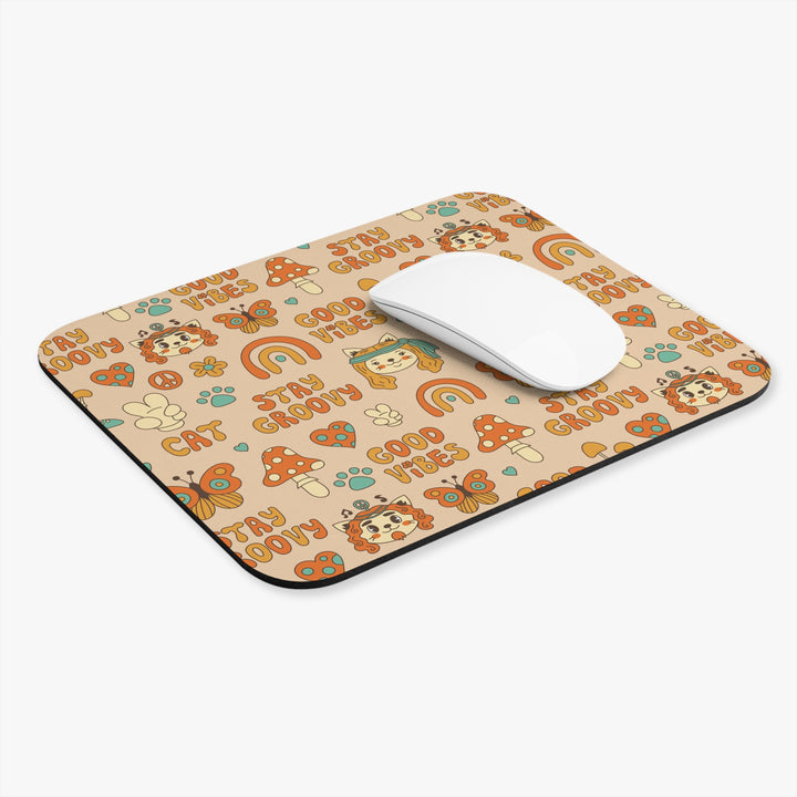 Groovy Cat Mouse Pad