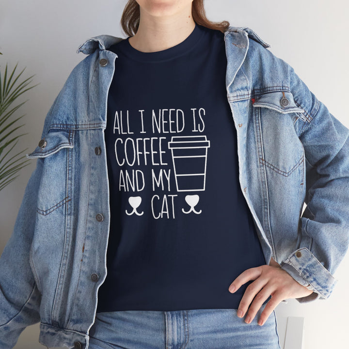 Coffee and My Cat Cotton Tee