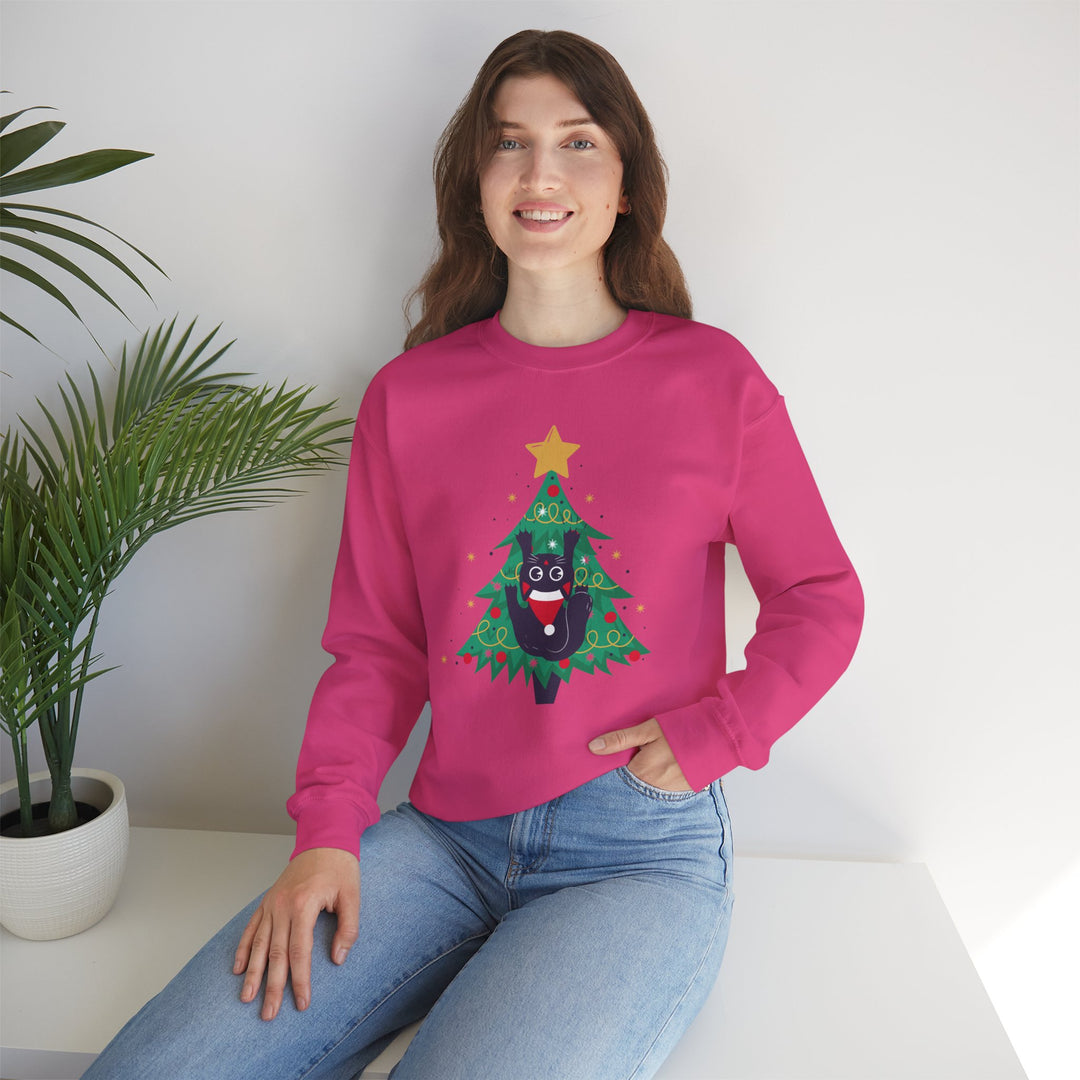 Tree Climbing Kitty Crewneck Sweatshirt