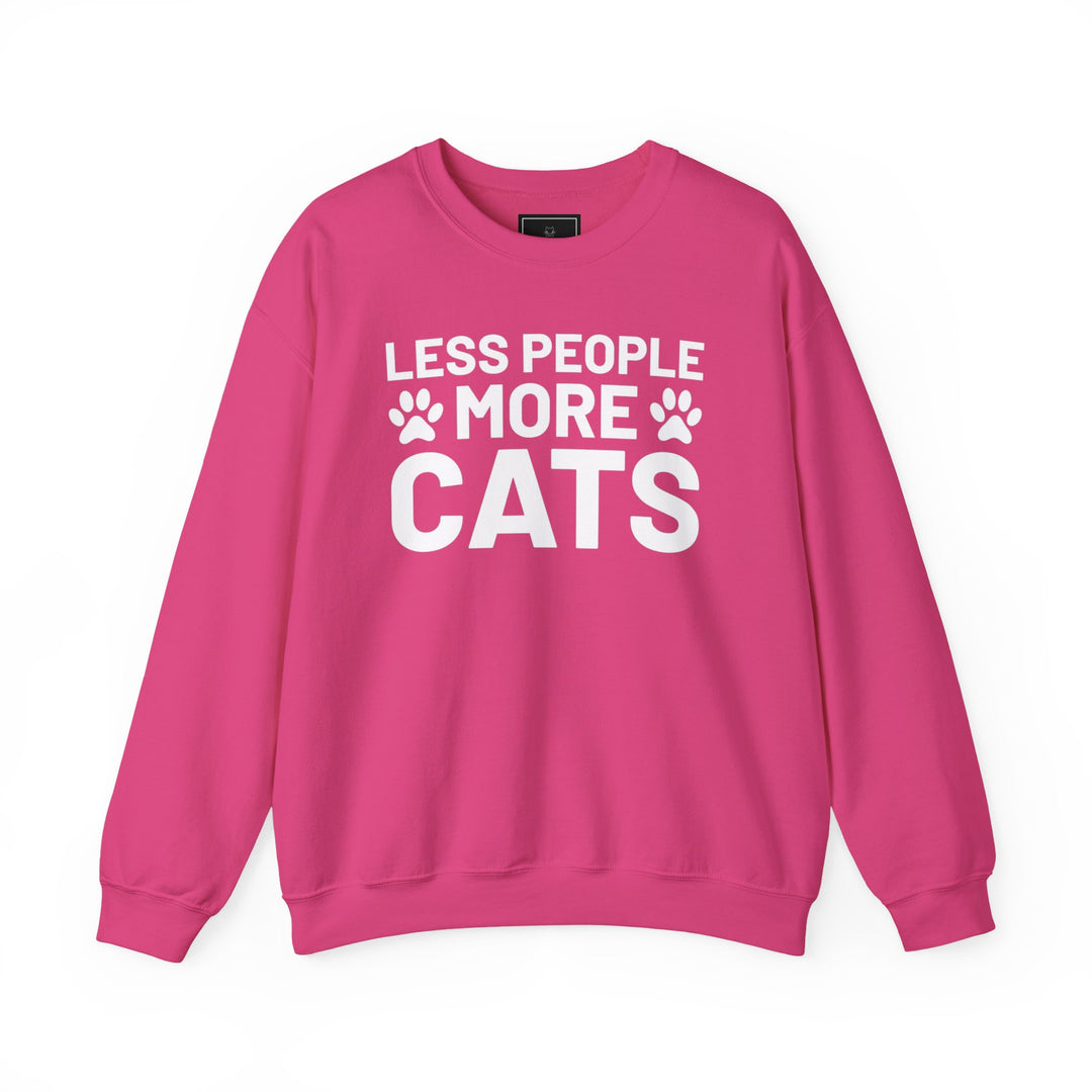 Less People More Cats Crewneck Sweatshirt