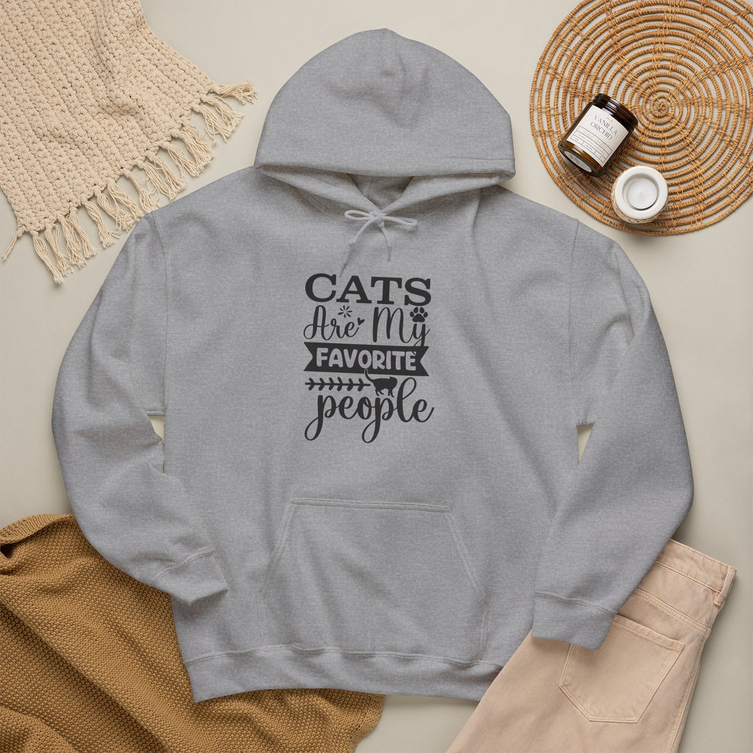 Cats Are My Favorite People Hooded Sweatshirt