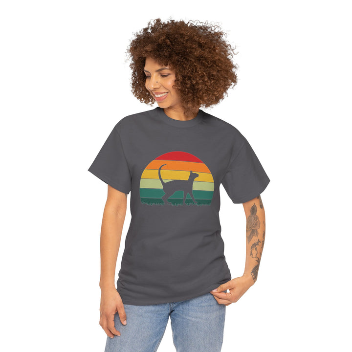 Sunset Cat Cotton Tee