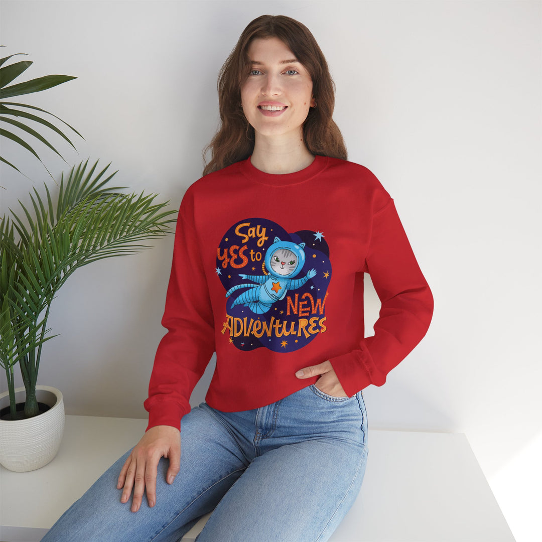 Adventure Kitty Crewneck Sweatshirt