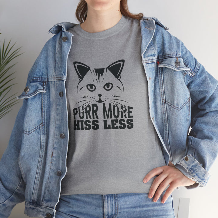 Purr More Hiss Less Cotton Tee