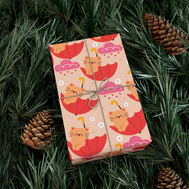 Umbrella Cats Gift Wrap