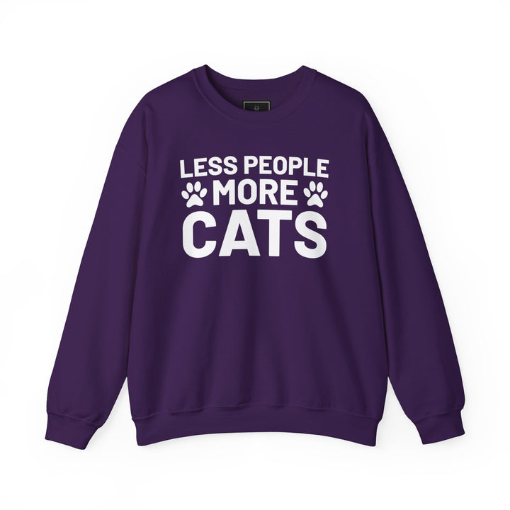 Less People More Cats Crewneck Sweatshirt