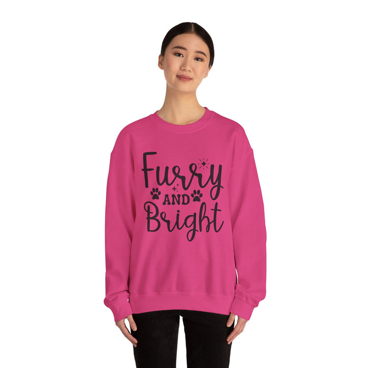 Furry and Bright Unisex Crewneck Sweatshirt