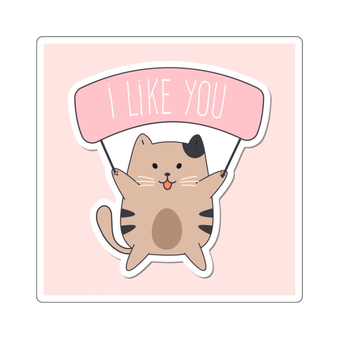 Like You Kitty Square Sticker