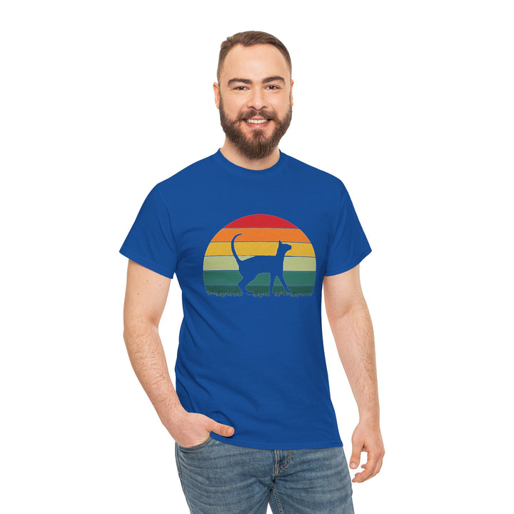 Sunset Cat Cotton Tee