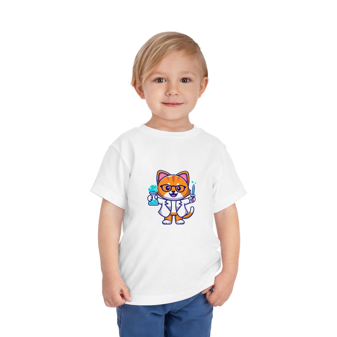 Scientist Kitty Toddler Tee