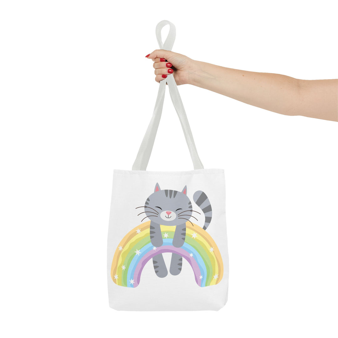 Over the Rainbow Cat Tote Bag