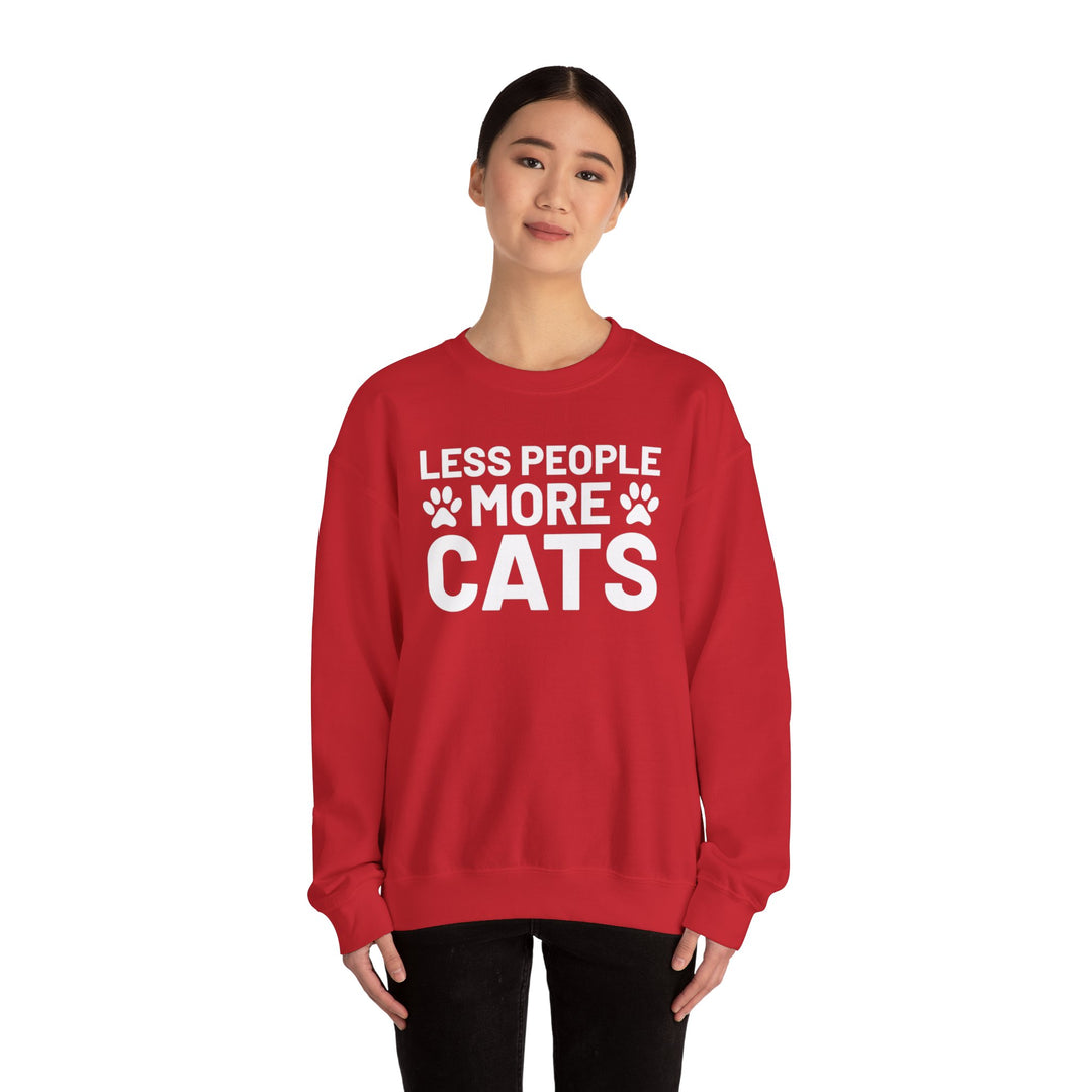 Less People More Cats Crewneck Sweatshirt