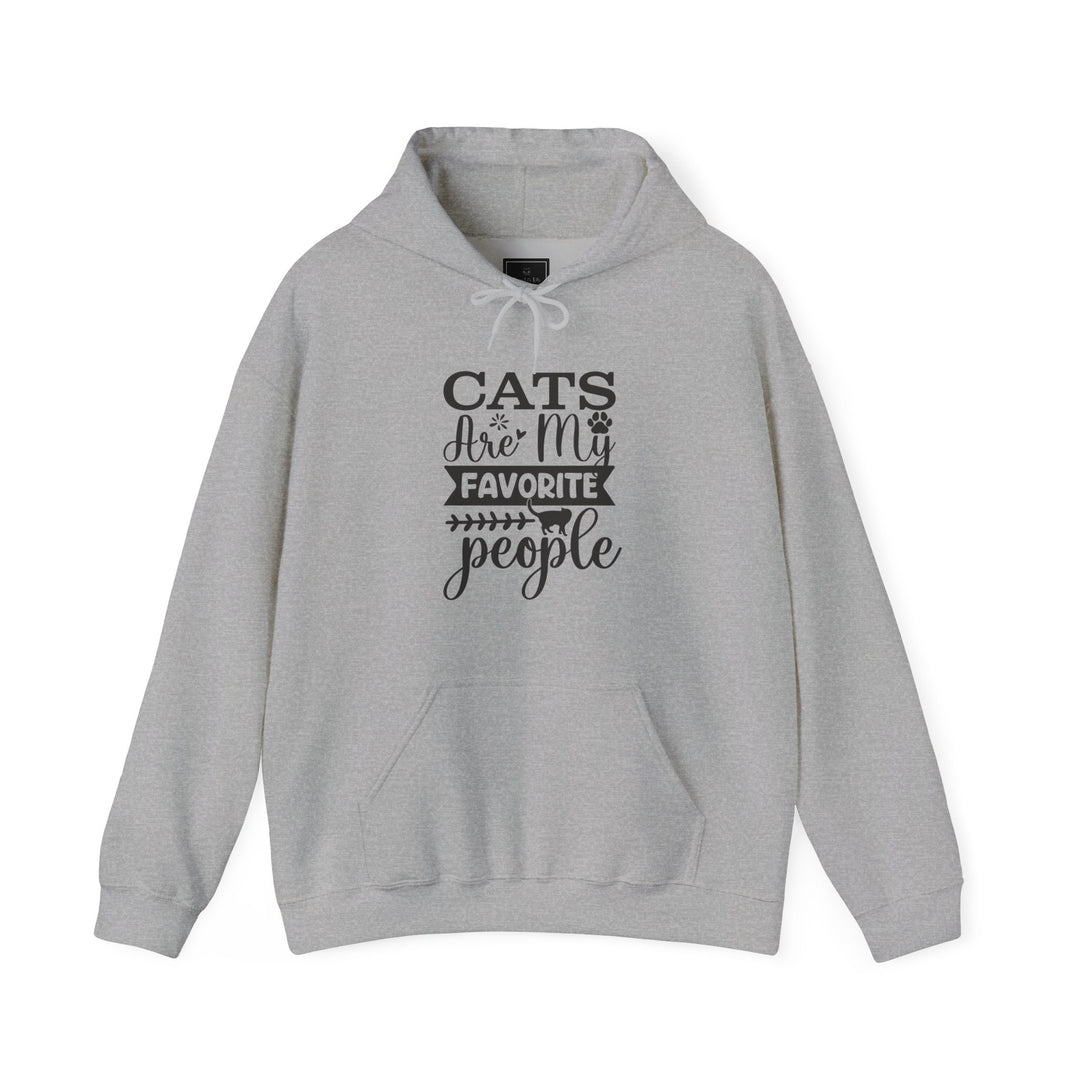 Cats Are My Favorite People Hooded Sweatshirt