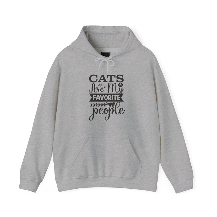 Cats Are My Favorite People Hooded Sweatshirt
