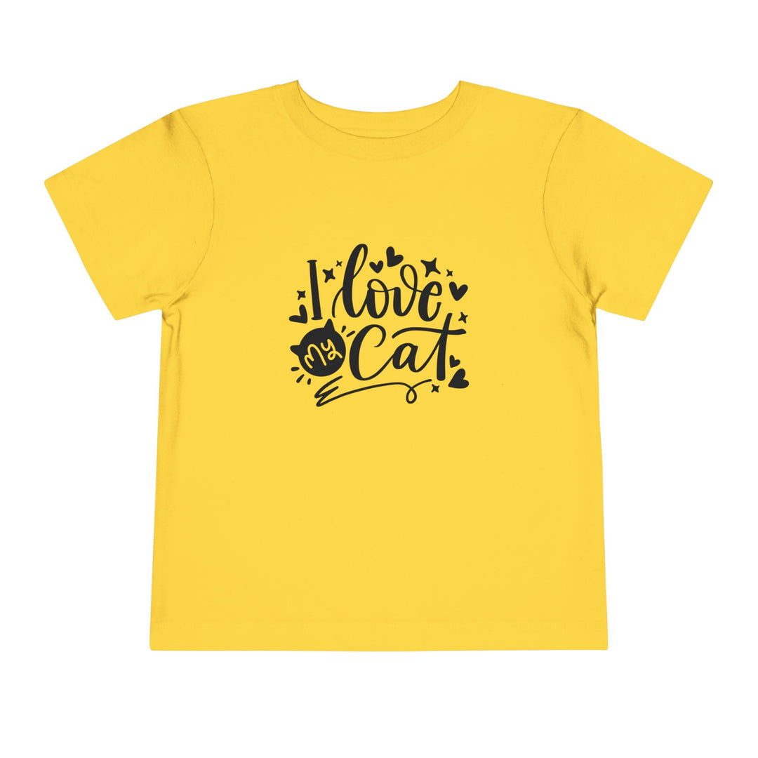 I Love My Cat Toddler Tee