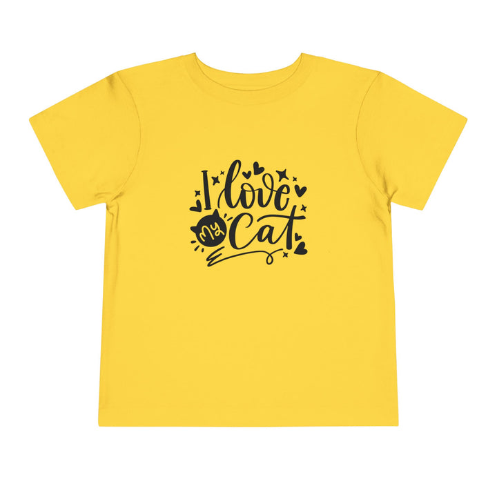 I Love My Cat Toddler Tee
