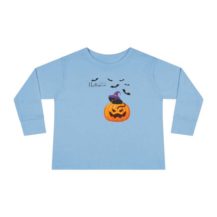 Cat-O-Lantern Toddler Long Sleeve Tee