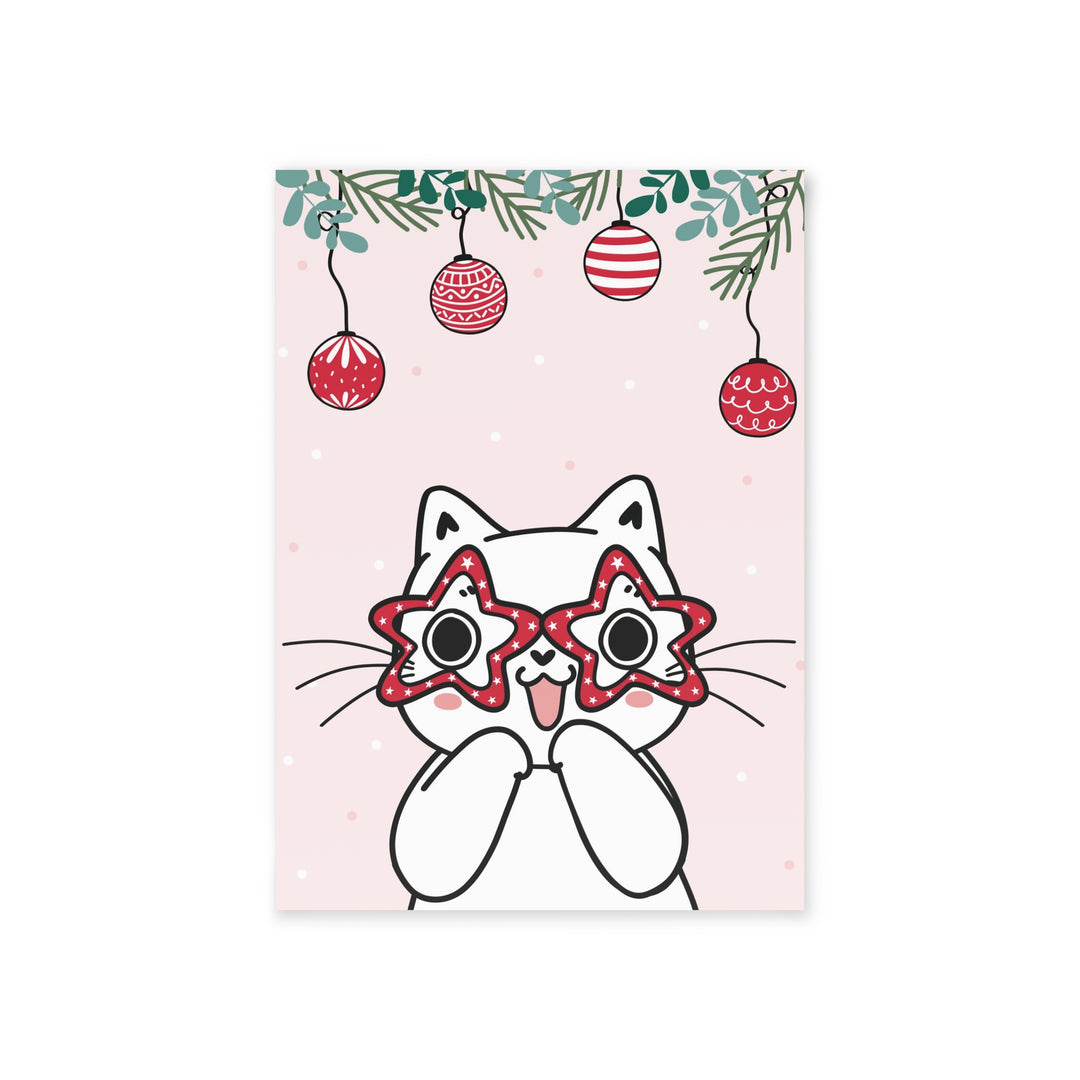 Holiday Joy Kitty Greeting Card