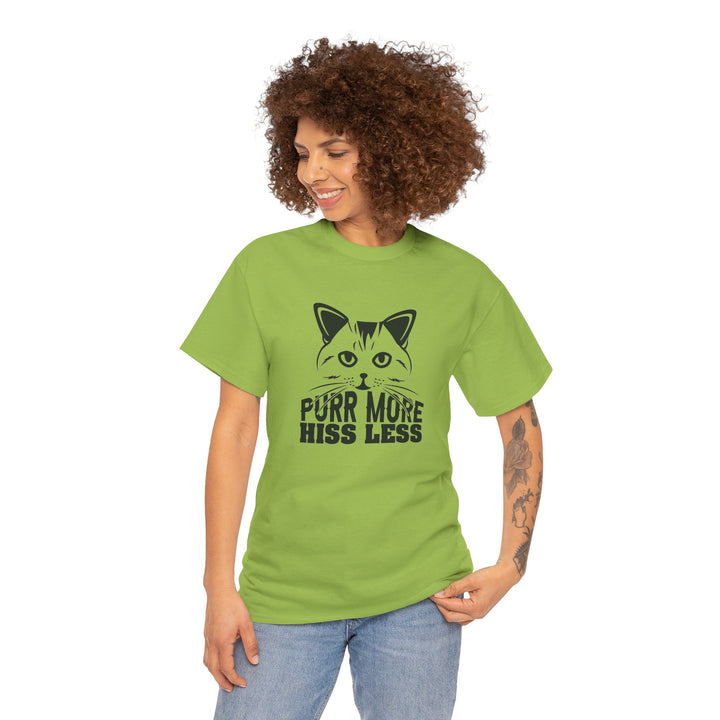 Purr More Hiss Less Cotton Tee