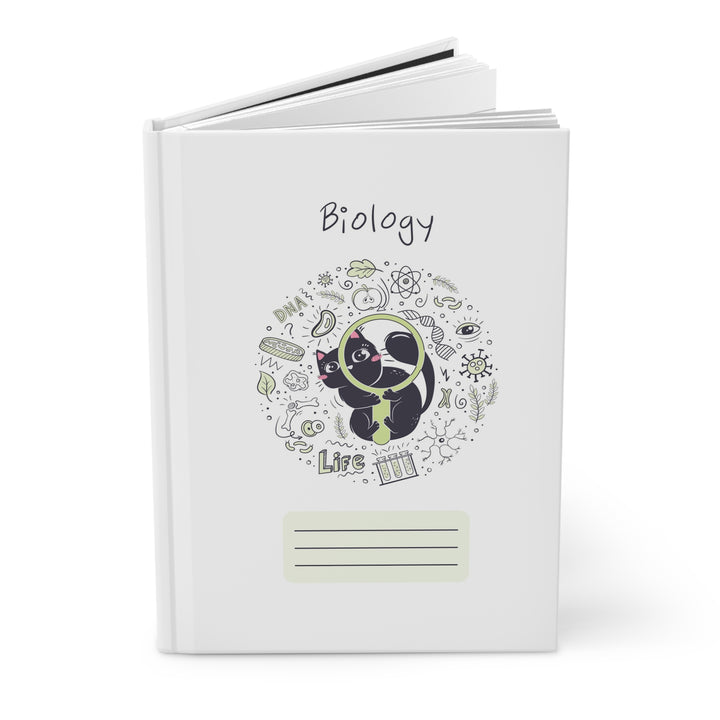 Biology Cat Hardcover Journal