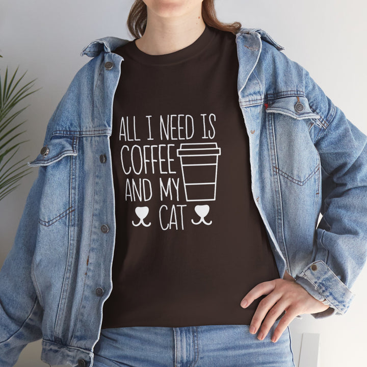 Coffee and My Cat Cotton Tee