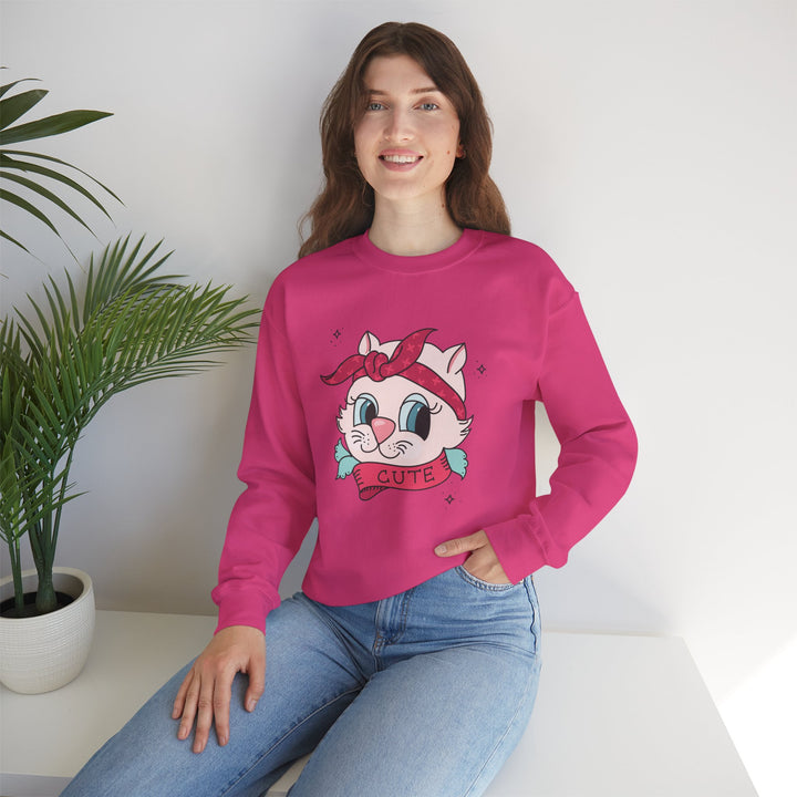 Tattoo Cat Crewneck Sweatshirt