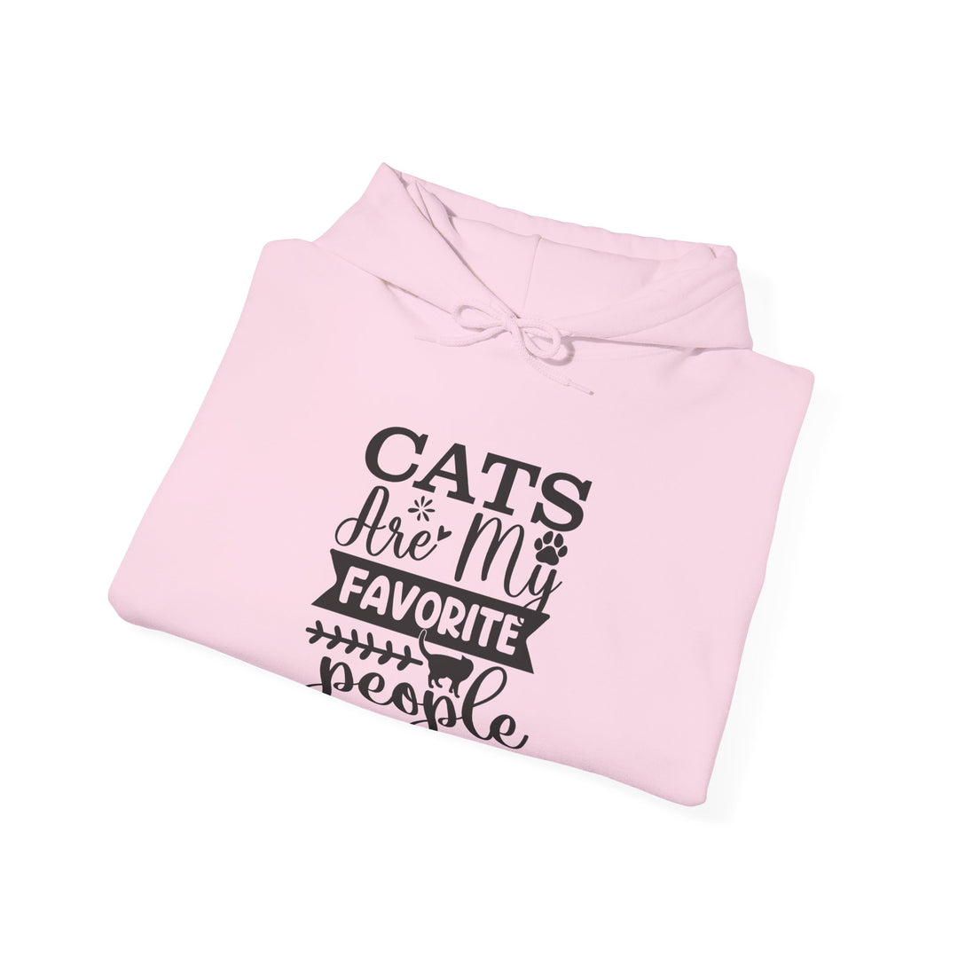 Cats Are My Favorite People Hooded Sweatshirt