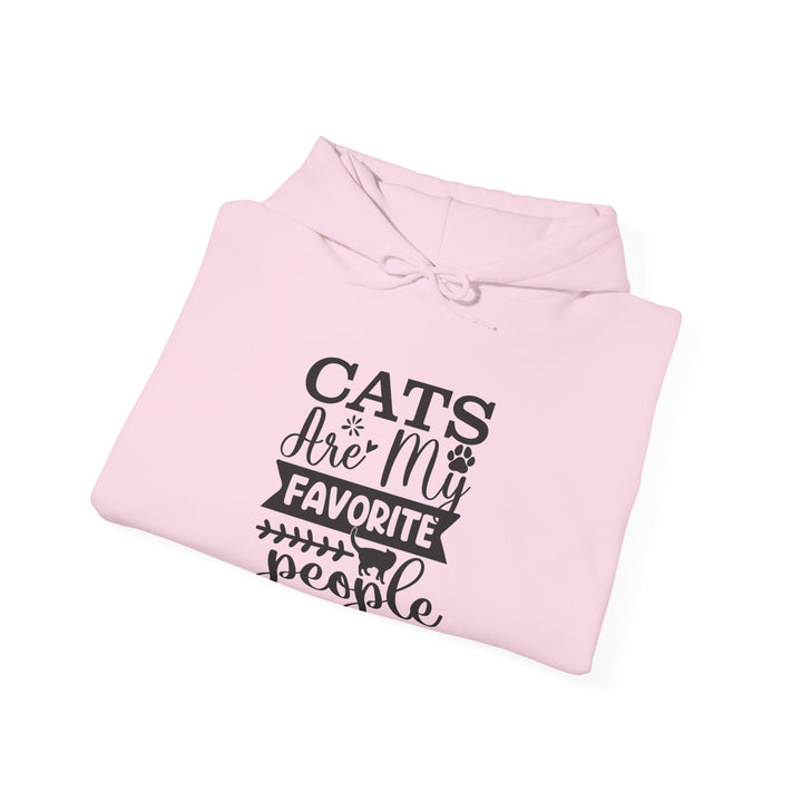 Cats Are My Favorite People Hooded Sweatshirt
