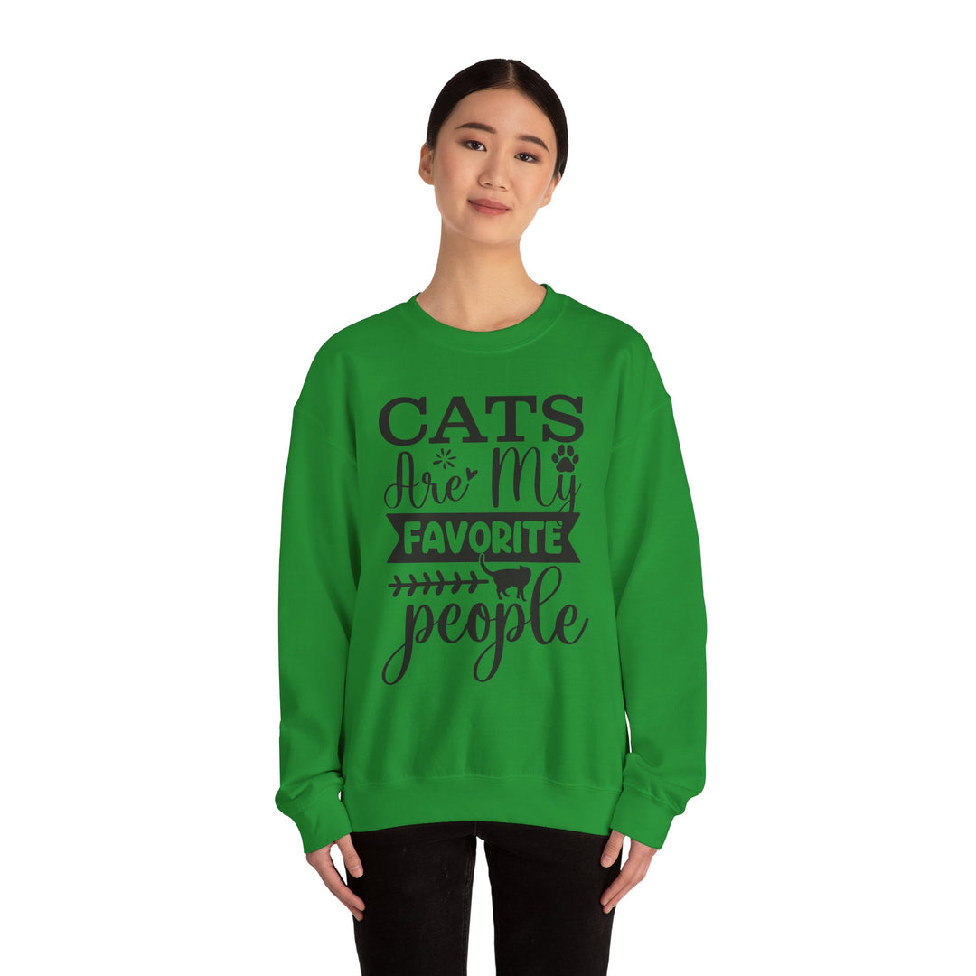 Cats Are My Favorite People Crewneck Sweatshirt