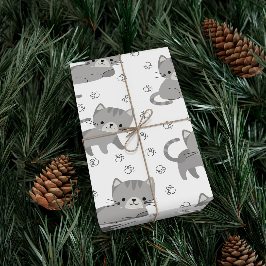 Little Gray Kitten Gift Wrap