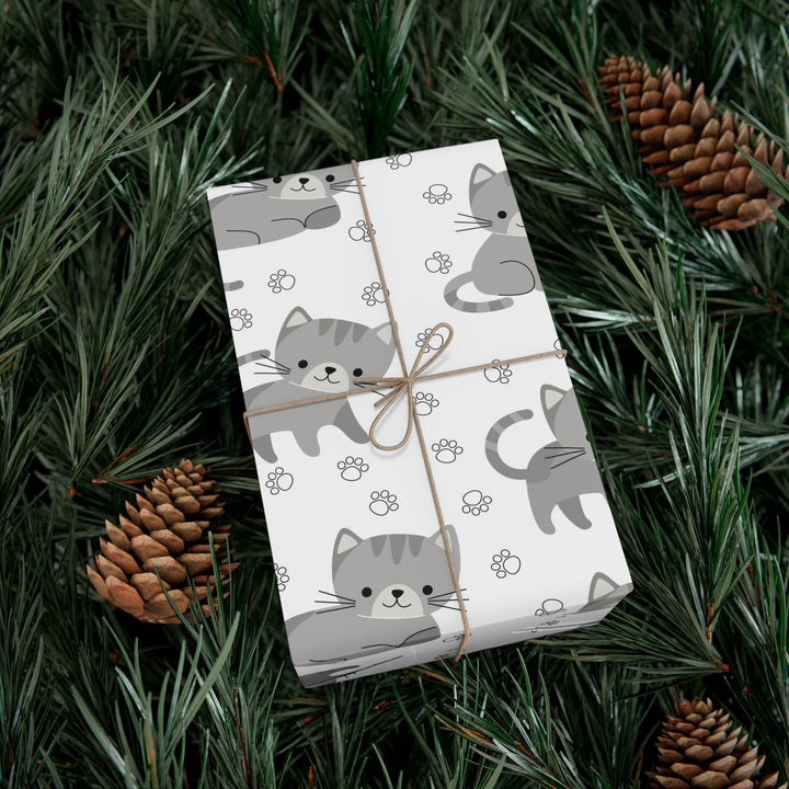 Little Gray Kitten Gift Wrap