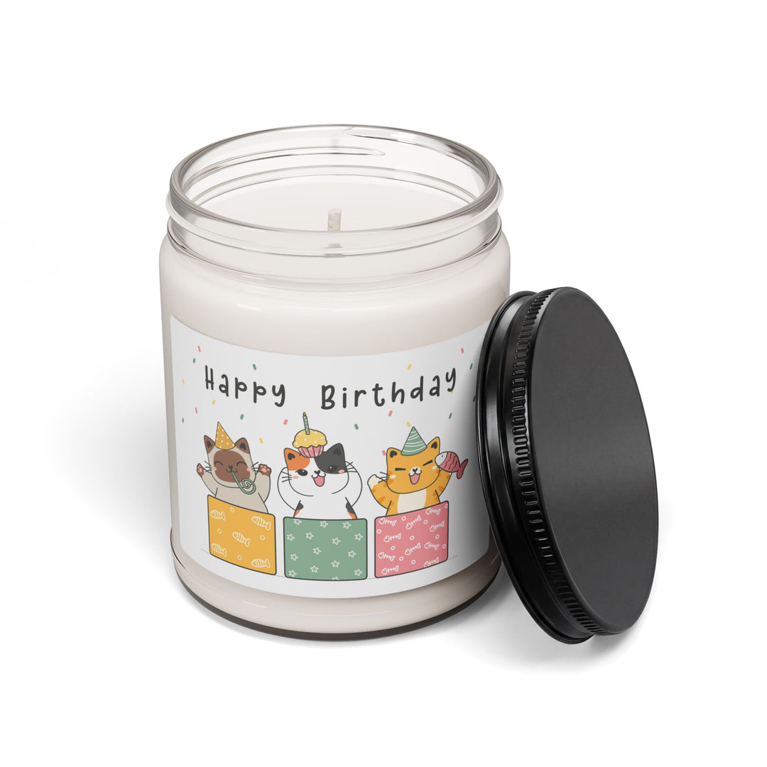 Box of Birthday Cats Scented Soy Candle, 9oz