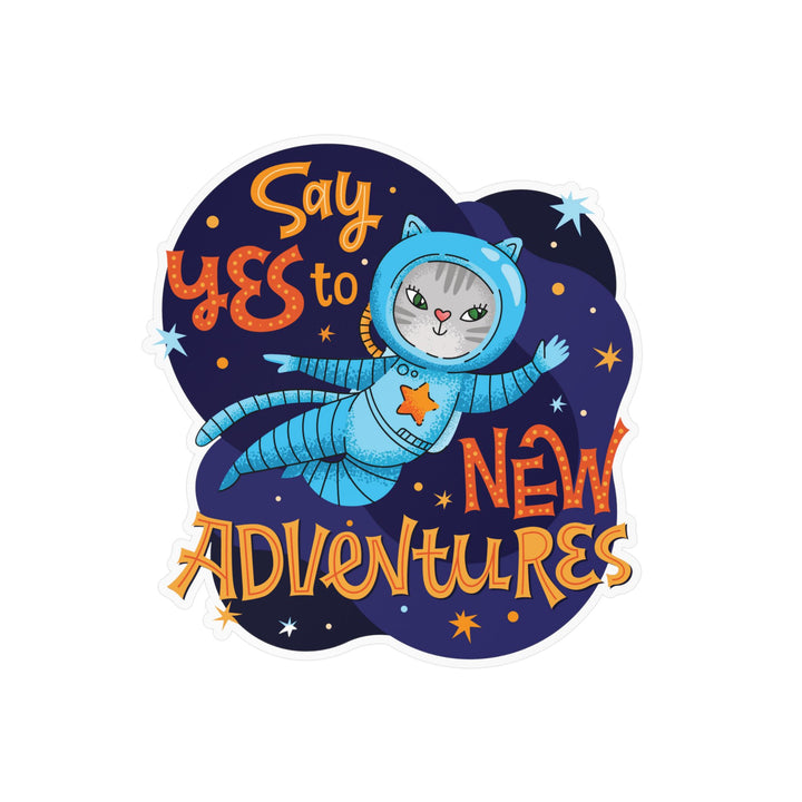 Adventure Kitty Sticker