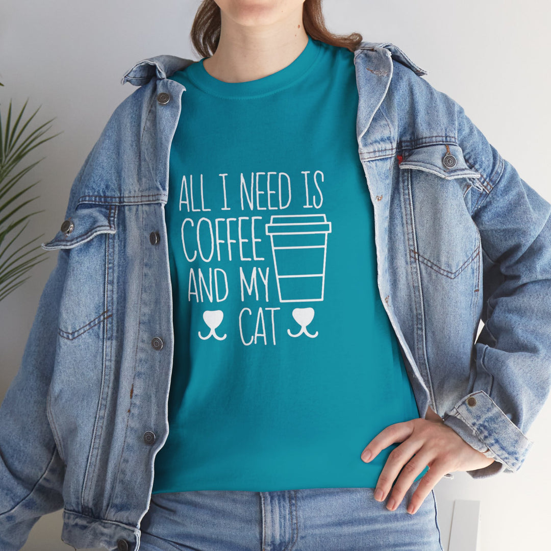 Coffee and My Cat Cotton Tee