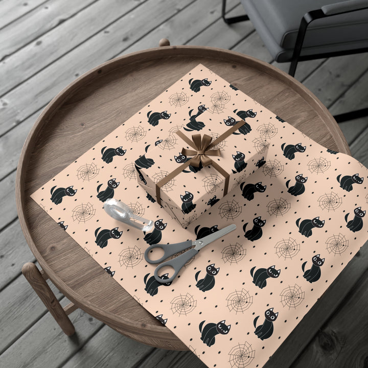 Spiderweb Cat Gift Wrap