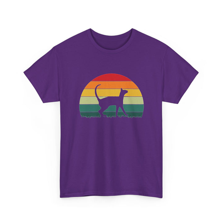 Sunset Cat Cotton Tee